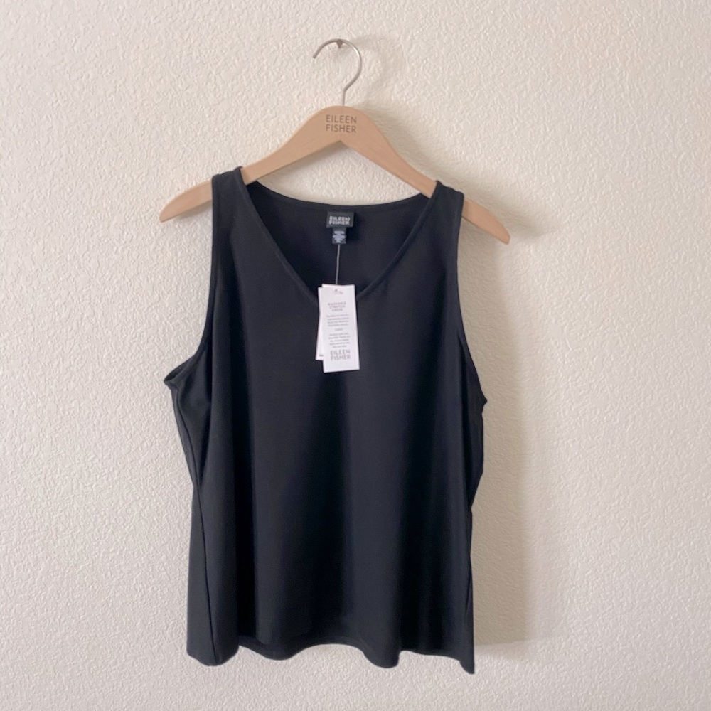 Eileen Fisher V Neck Yoga Tank